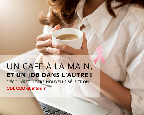 un café à la main, et un job dans l'autre !